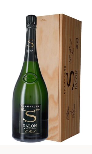 Salon S 2004 Le Mesnil Blanc de Blancs Brut Magnum en caja de madera OWC1