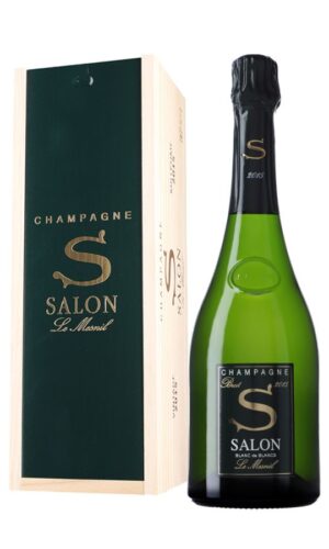 Salon S 2015 Le Mesnil Blanc de Blancs Brut en caja de madera OWC1