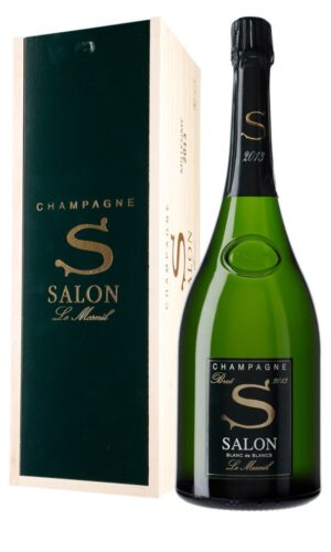 Salon S 2013 Le Mesnil Blanc de Blancs Brut Magnum en caja de madera OWC1
