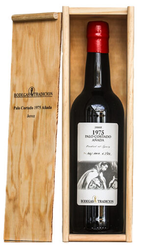 Tradición Palo Cortado Añada 1975 en caja de madera OWC1