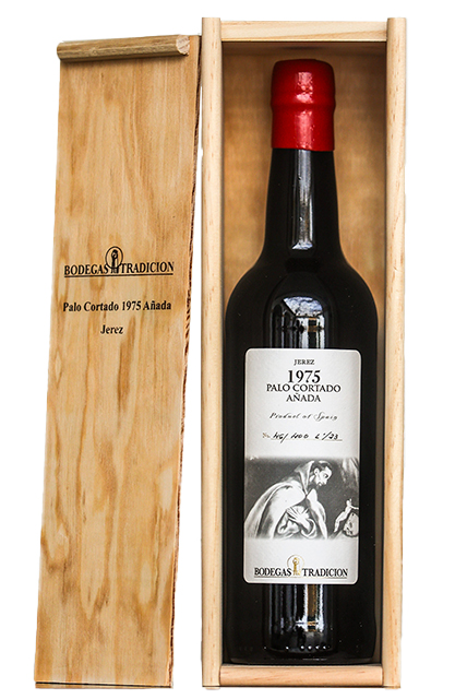 Tradición Palo Cortado Añada 1975 en caja de madera OWC1